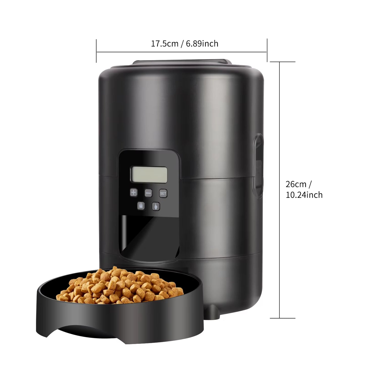 2L Tuya APP Automatic Pet Feeder Button Version Auto Cat Food Dispenser Smart Control Pet Feeder for Cats Dog Dry Food Bowl