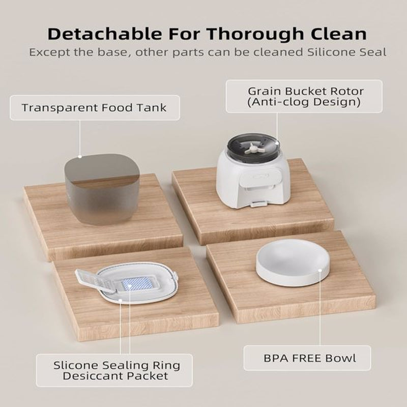 Automatic Cat Feeder - Wifi Cat Food Dispenser with APP Control - FBA Shipping, Amazon Ban