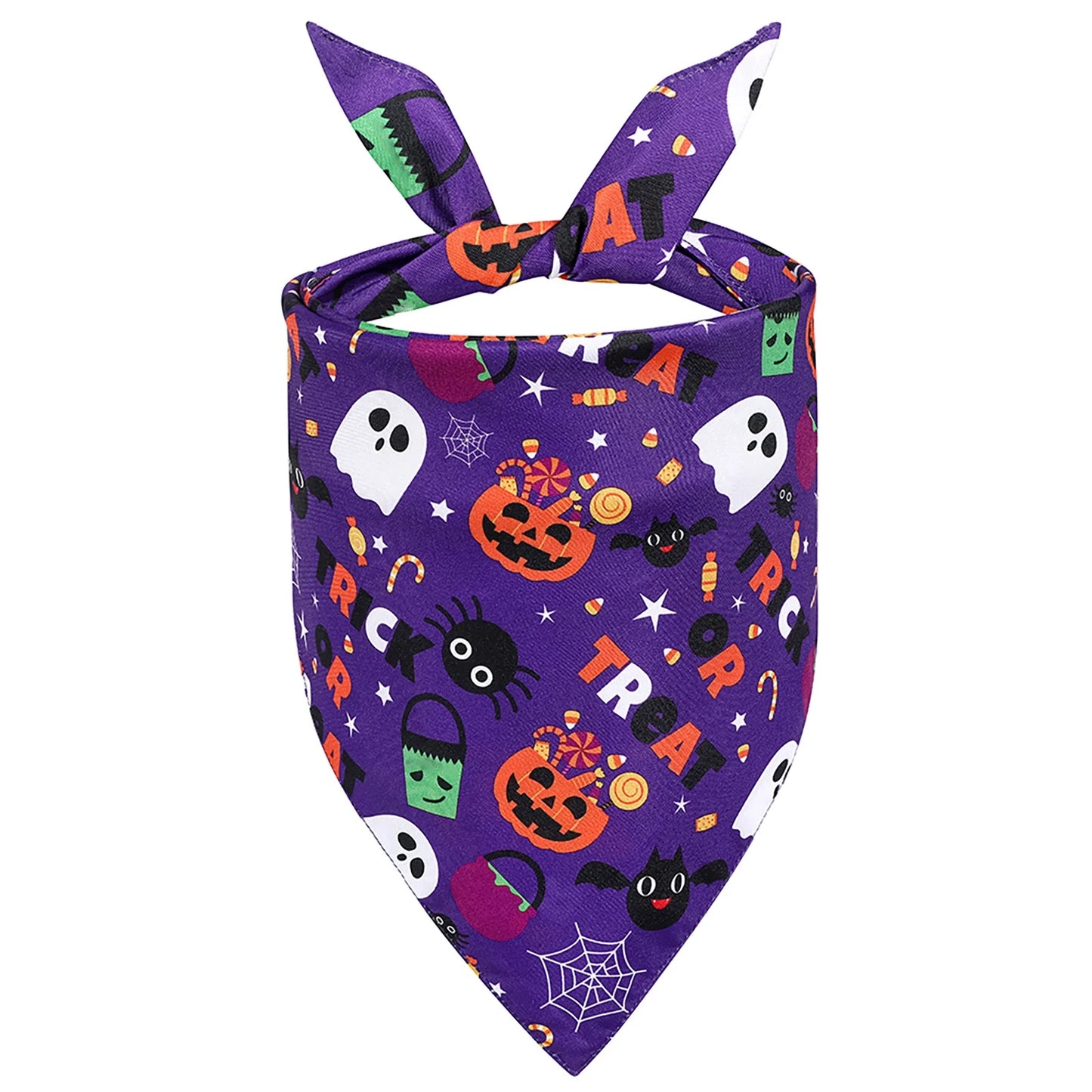 Clearance! Halloween Dog Bandana Pet Halloween Bandana Pumpkin Ghost Witch Print Dog Puppy Halloween Bandana Pet Triangle Bibs Scarf Accessories for Dogs Cats Pets