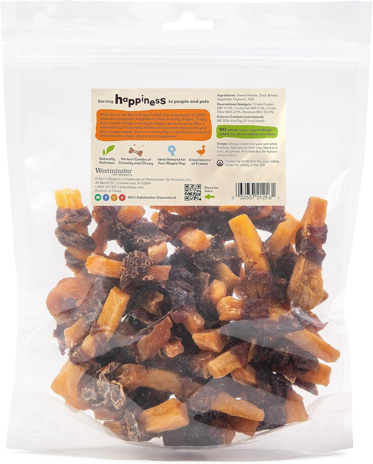 Sweet Potato Chews Jerky Dog Treats - 16 Ounce