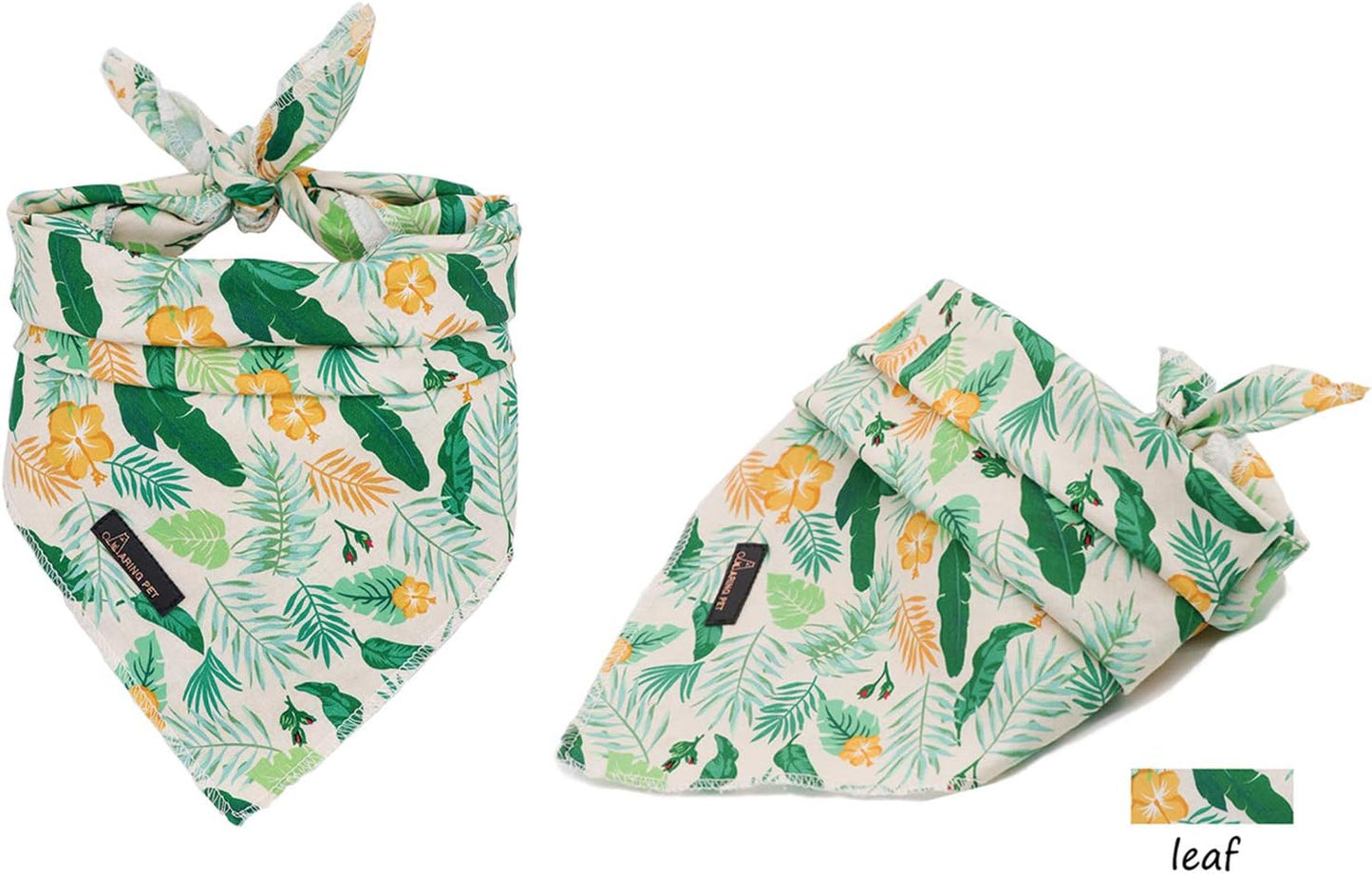 Cotton Dog & Cat Bandanas - Triangle Bibs Scarf for Small to Large Dogs & Cats