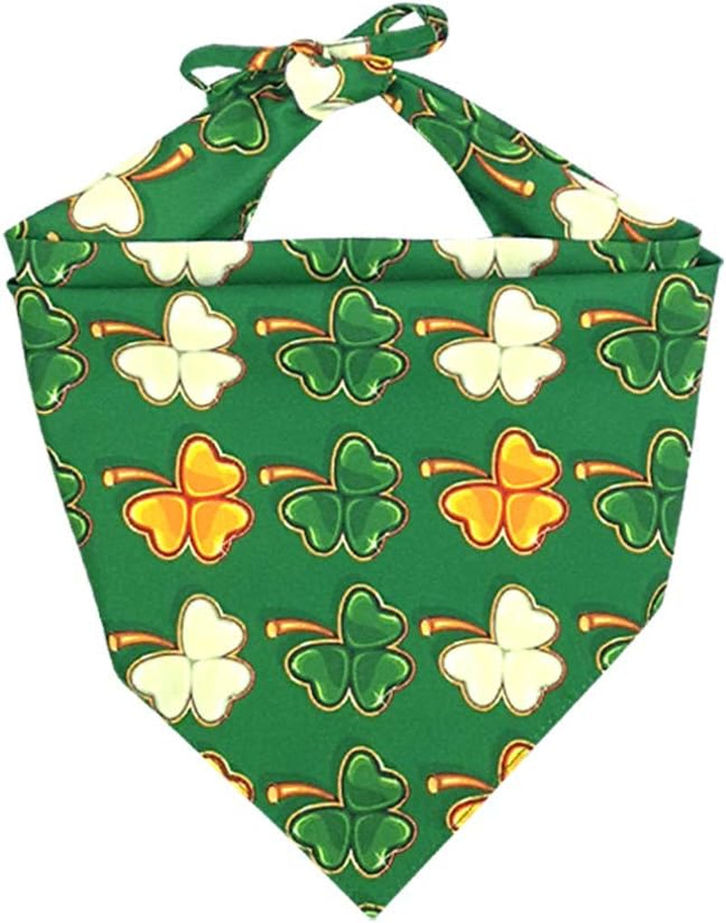 3 Pack St. Patrick'S Day Dog Bandana Triangle Bib Scarf Accessories