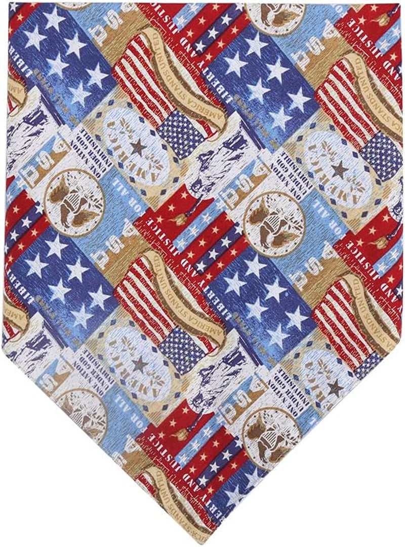 American Flag Dog Bandana USA Triangle Bibs Scarf Reversible Accessories for Dogs Pets Cat