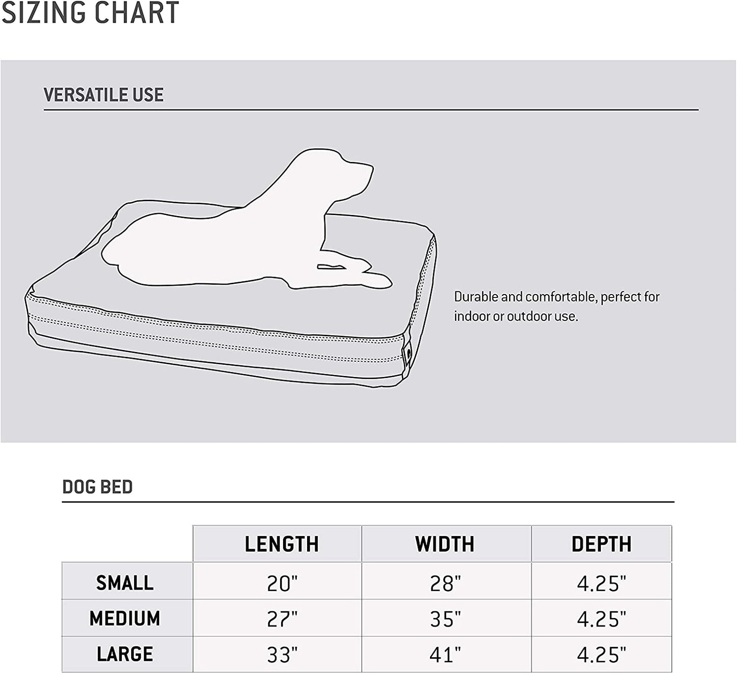 Firm Duck Dog Bed  Brown, Medium