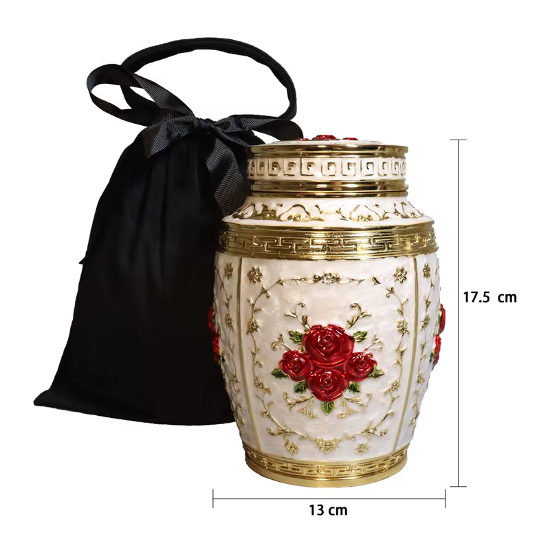 Metal Cremation Urns for Human Ashes, Coffin Box, Pet Memorial, Keepsake Urns, Small Animal Urn, Funeral