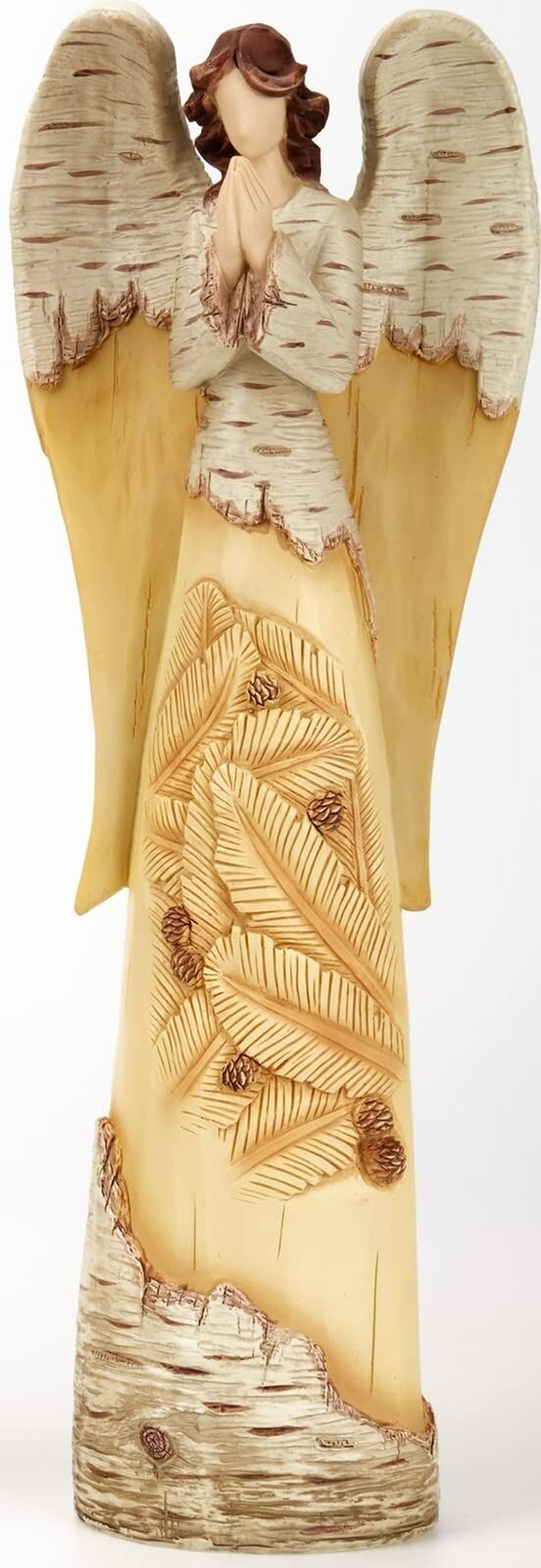 Qmaggice 14Inch Angel Figurines, Angel Statues for Home Decor, Exquisitely Ca...