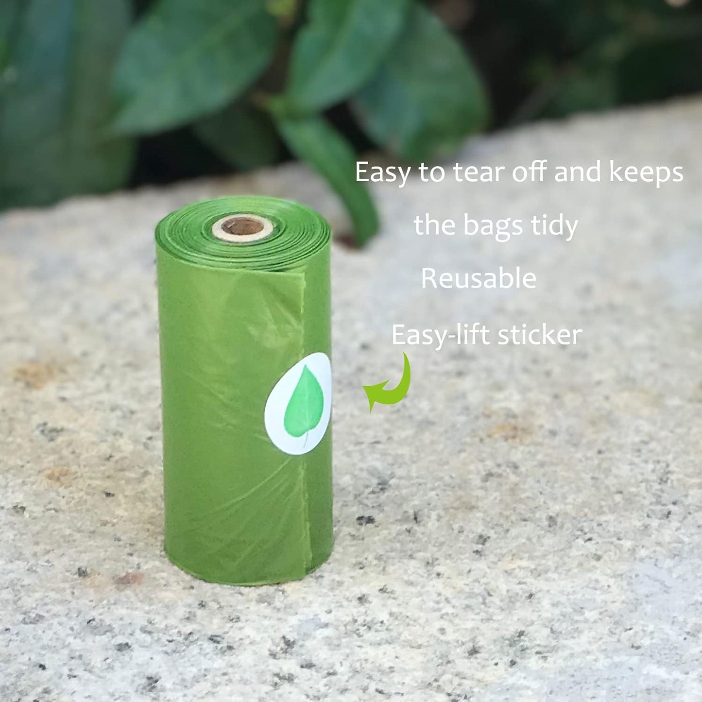 Dog Poop Bags, Extra Thick and Strong Poop Bags for Dogs, Leak Proof Dog Bags, Each Doggie Poop Bags Measures 9 X 13 Inches, 15 Dog Waste Bags per Roll (24 Rolls/360 Bags) Navy Green