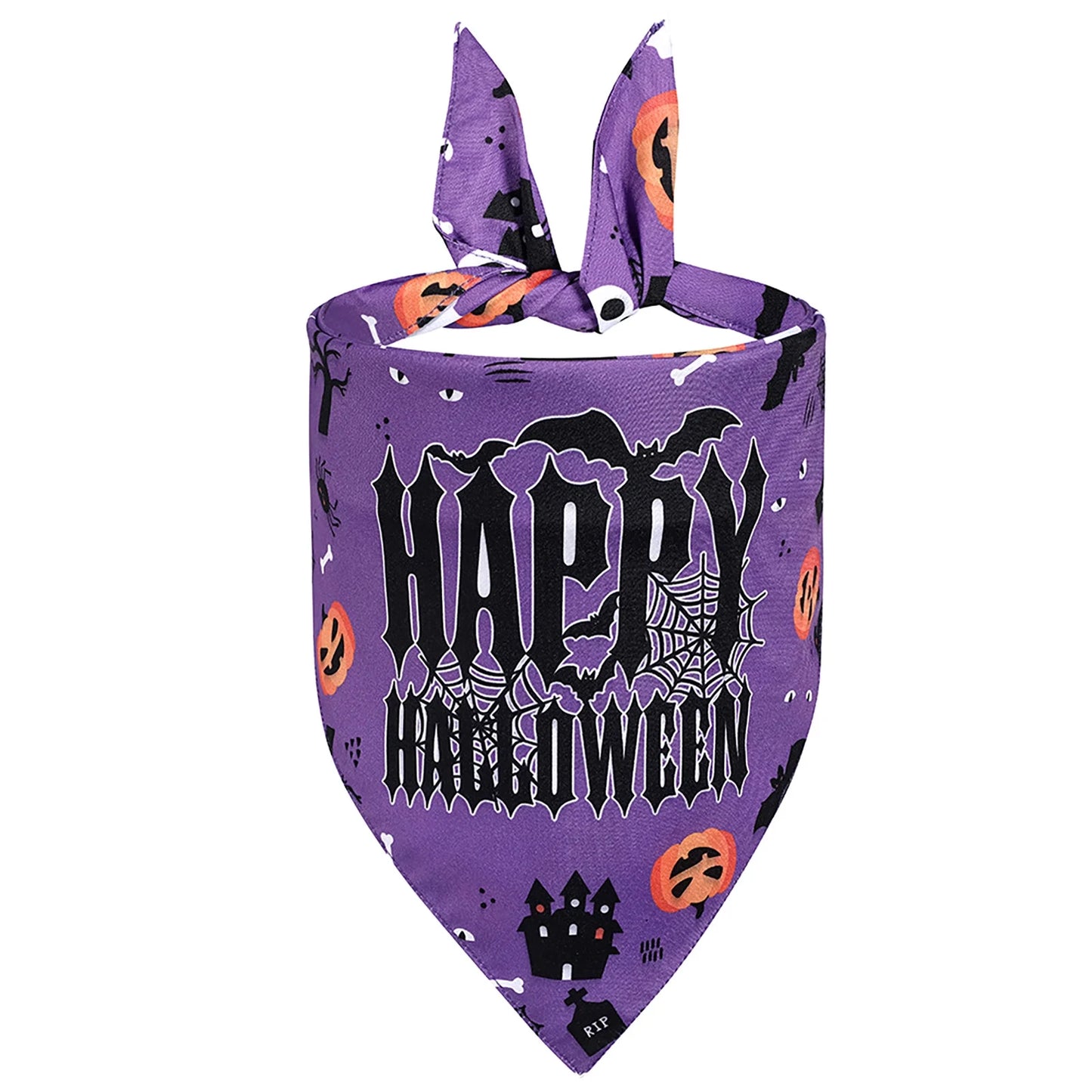 Clearance! Halloween Dog Bandana Pet Halloween Bandana Pumpkin Ghost Witch Print Dog Puppy Halloween Bandana Pet Triangle Bibs Scarf Accessories for Dogs Cats Pets