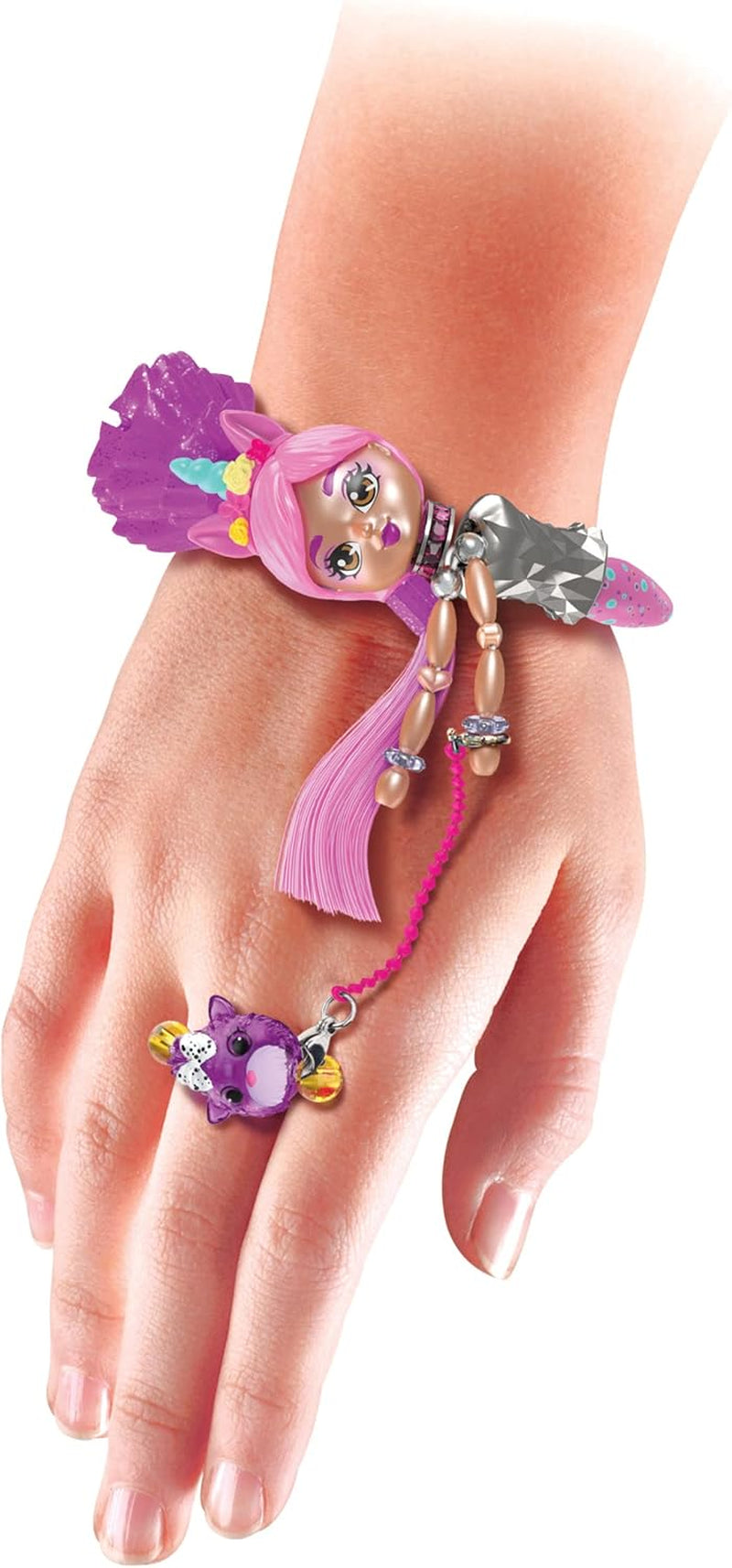 Twisty Girlz, Glitzy Bitsy Transforming Doll to Collectible Bracelet with Mystery, for Kids Aged 4 and Up