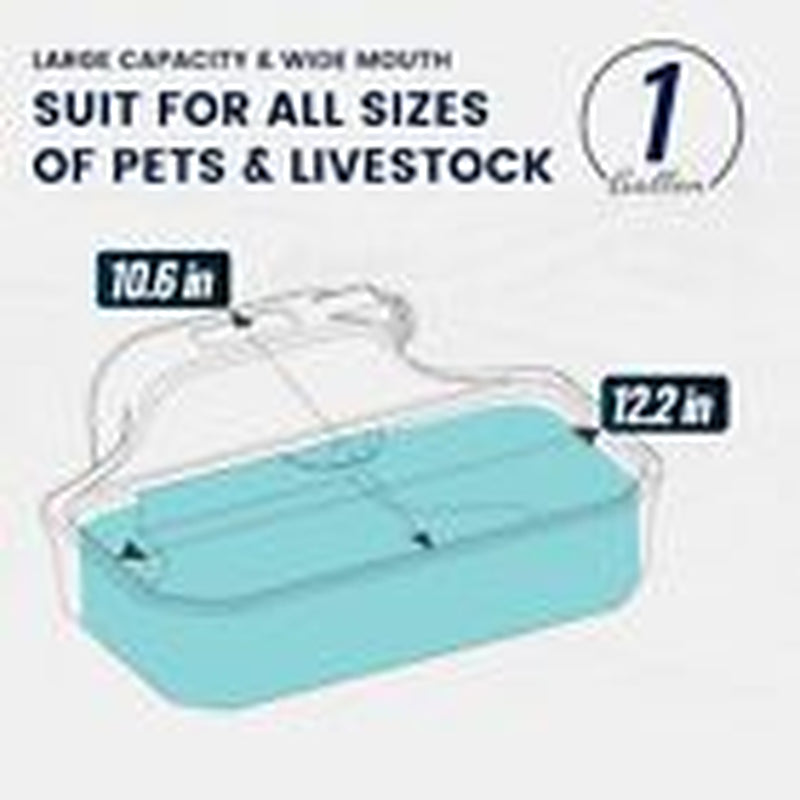 Automatic Dog Water Dispenser, 1 Gallon Dog Water Bowl for Outdoor, Extra Gray