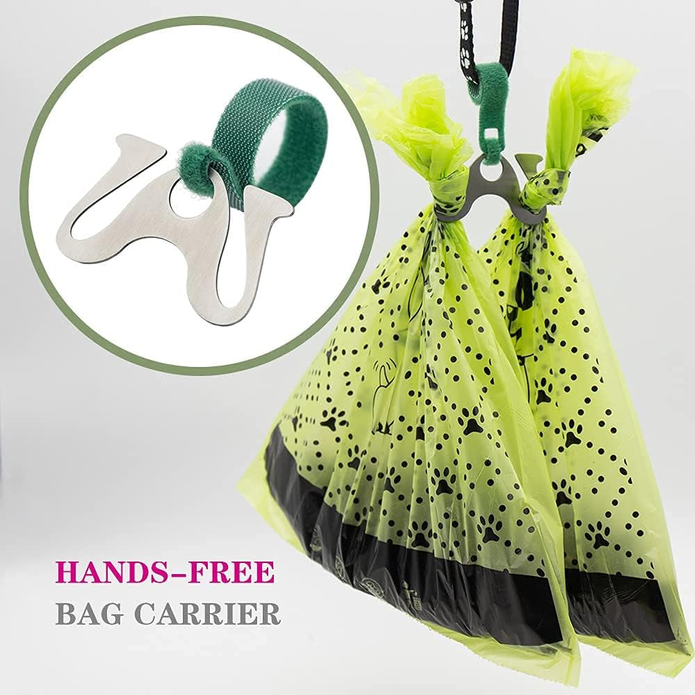 Dog Poop Bags Extra Thick Leak Proof Dog Waste Bags.Lavender-Scented Dog Poop Bags with EPI Additive,Doggie Poop Bag Carrier and Leash Clip Included…