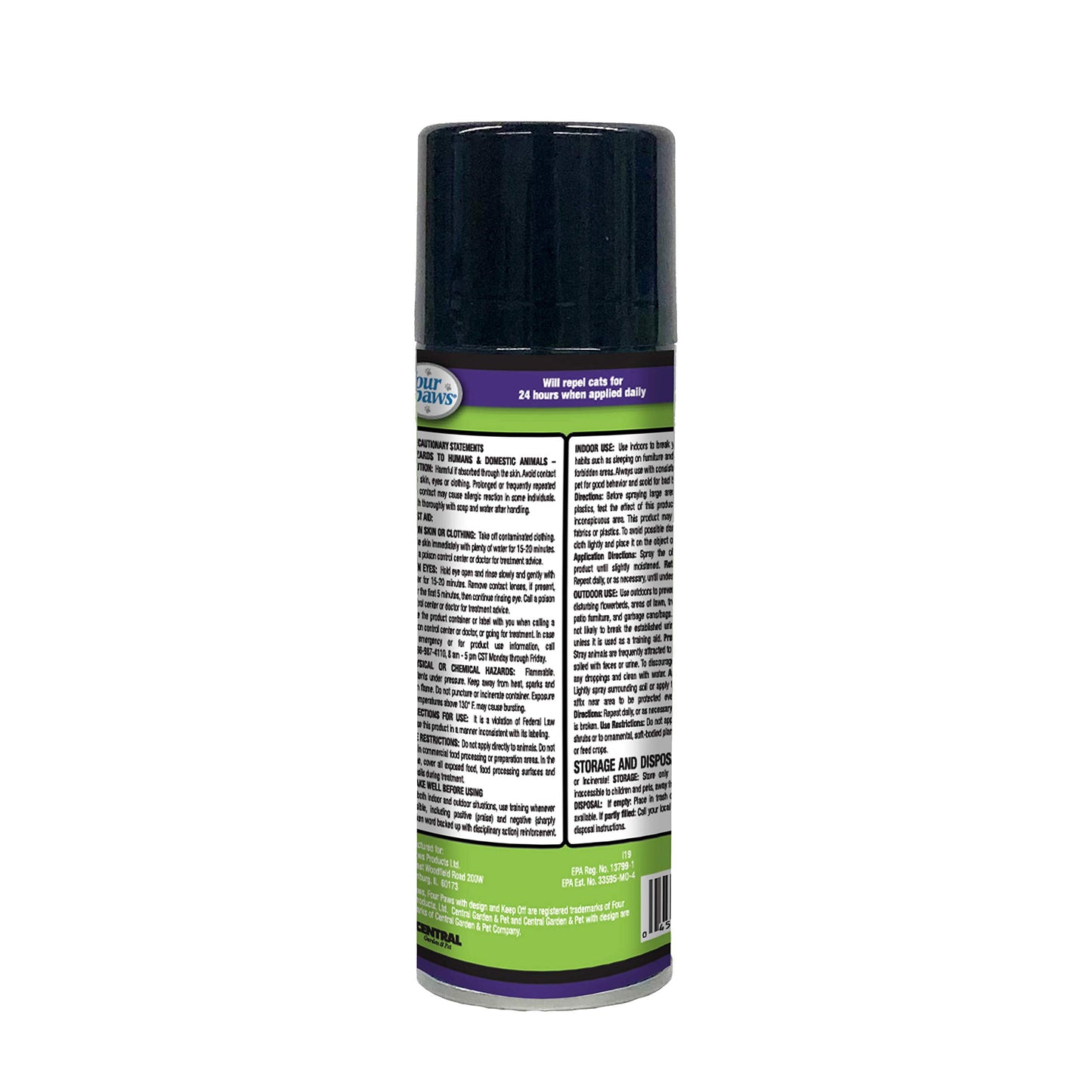 Four Paws Keep off Cat and Kitten Repellent: 24-Hour Protection for Indoors and Outdoors