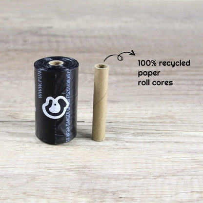 Scented Dog Poop Bag, Eco Friendly Poop Bags,360 Counts Dog Poop Bags with Dispenser,Black Dog Bags for Poop