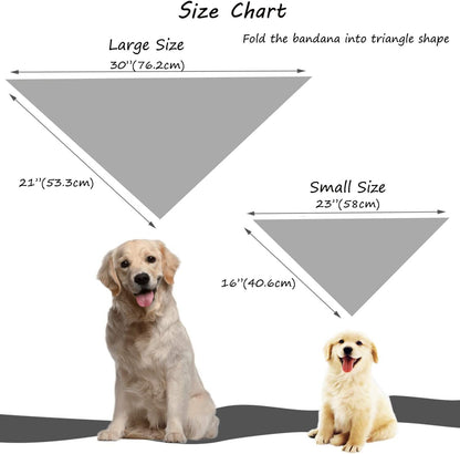 LGBTQ Dog Bandana Cotton Rainbow Washable Soft Dog Bibs Scarf, LGBT Pride Adjustable Kerchief Square Dog Bandanas for Small Large Dogs