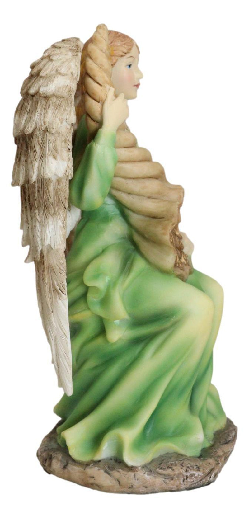 Ebros Sitting Roman Angel of Abundance Prosperity Statue Collectible