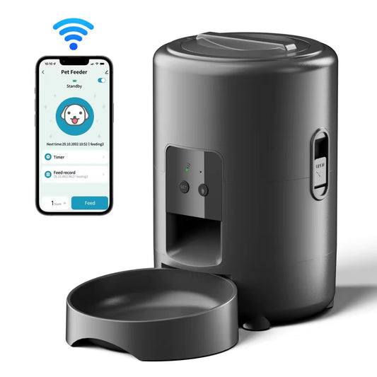 2L Tuya APP Automatic Pet Feeder Button Version Auto Cat Food Dispenser Smart Control Pet Feeder for Cats Dog Dry Food Bowl