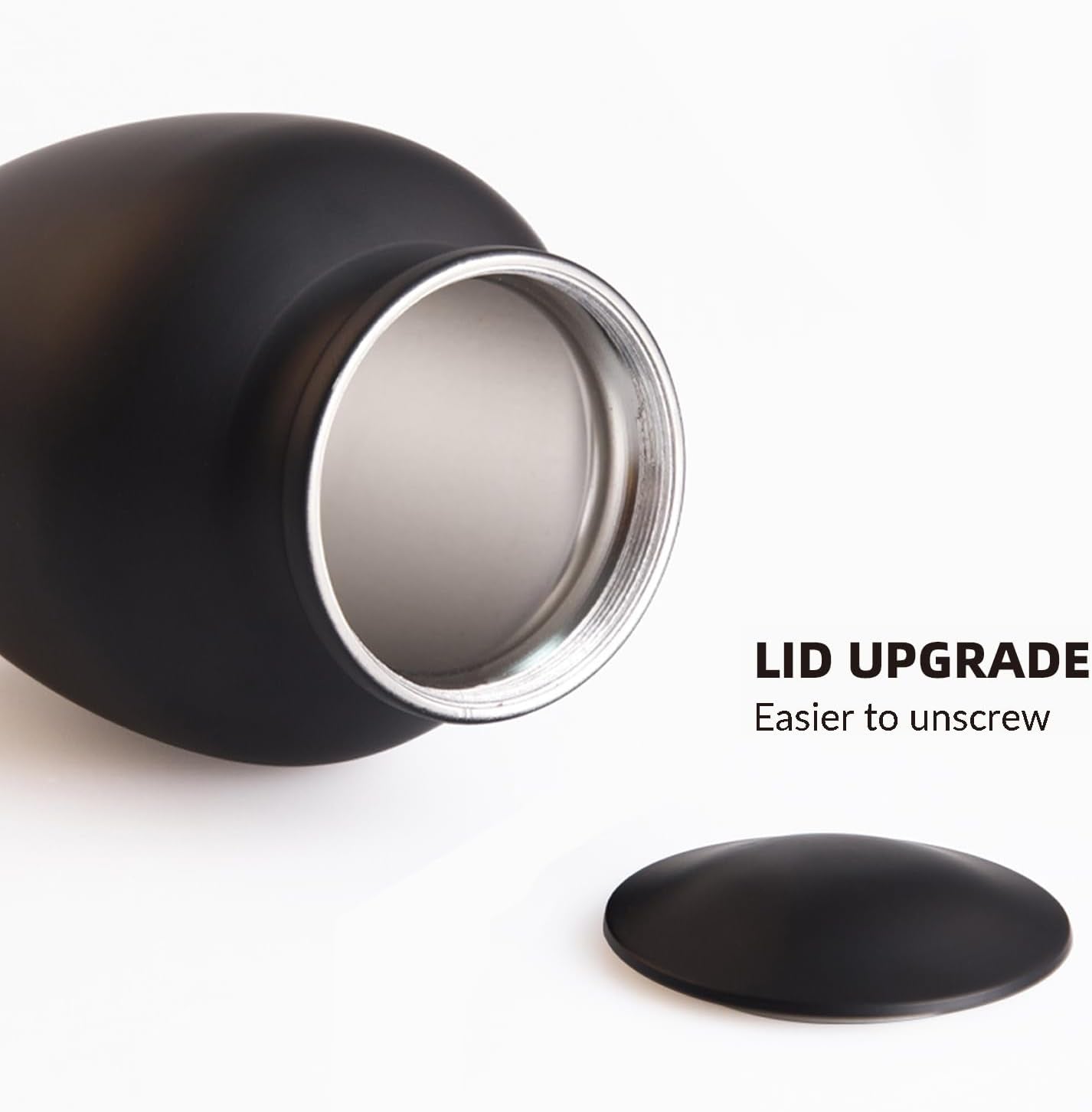 PCS Memorial Pet Cremation Urns for Dogs Ashes, Dog Keepsake Urns for Ashes, Black Pet Urn-Large