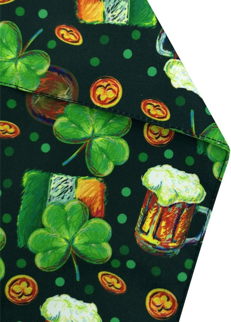 3 Pack St. Patrick'S Day Dog Bandana Triangle Bib Scarf Accessories