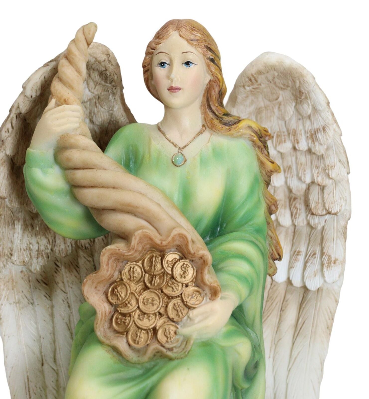 Ebros Sitting Roman Angel of Abundance Prosperity Statue Collectible