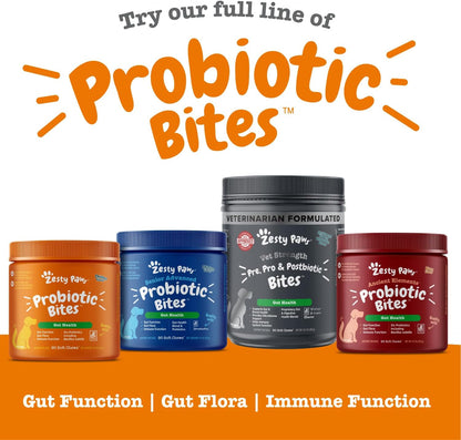 Probiotics for Dogs - Digestive Enzymes for Gut Flora, Digestive Health, Diarrhea & Bowel Support - Clinically Studied DE111 - Dog Supplement Soft Chew for Pet Immune System - Pumpkin