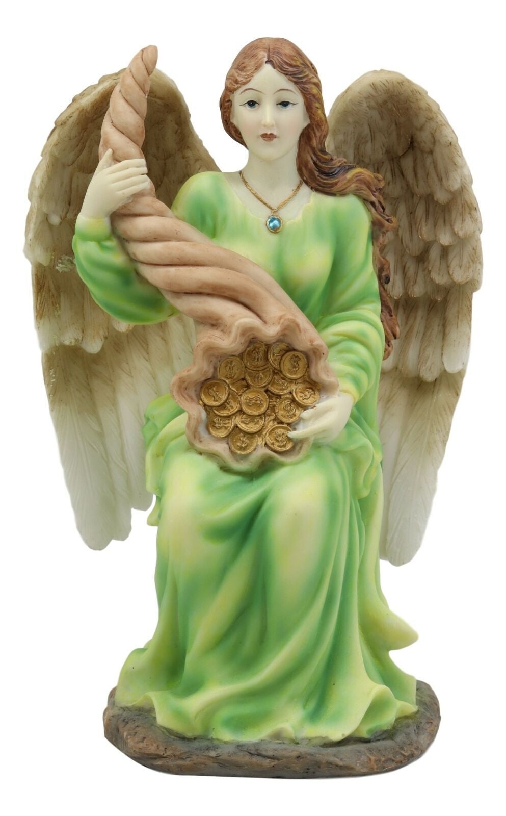 Ebros Sitting Roman Angel of Abundance Prosperity Statue Collectible