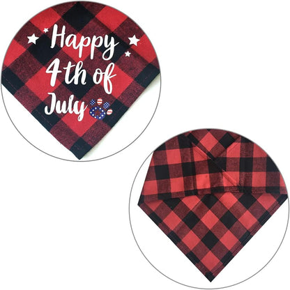 2Pcs Halloween Dog Bandanas, Pet Kerchief Scarf Plaid Dog Triangle Bibs Washable Cat Scarf Ghost Skull Dog Bandana for Halloween Party Pet Costume