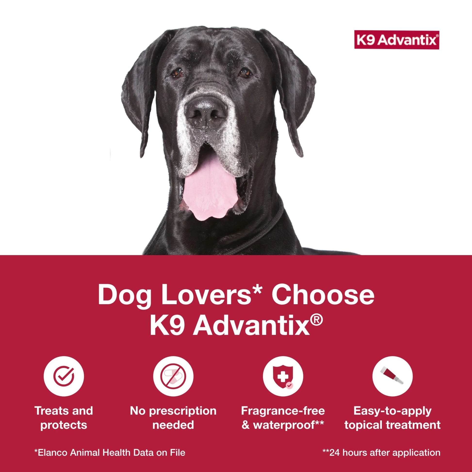 (3 Pack)  Flea, Tick & Mosquito Prevention for Extra Large Dogs over 55 Lbs., 2-Monthly Treatments