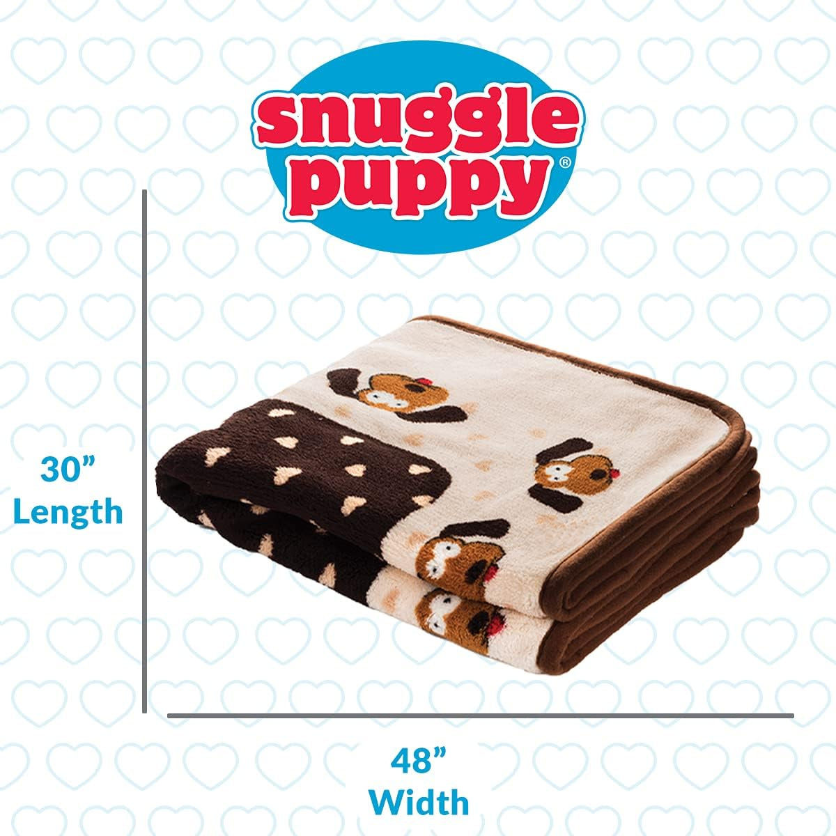 Snuggle Puppy Blanket for Pets - Extra Soft and Long Lasting - Brown Pattern