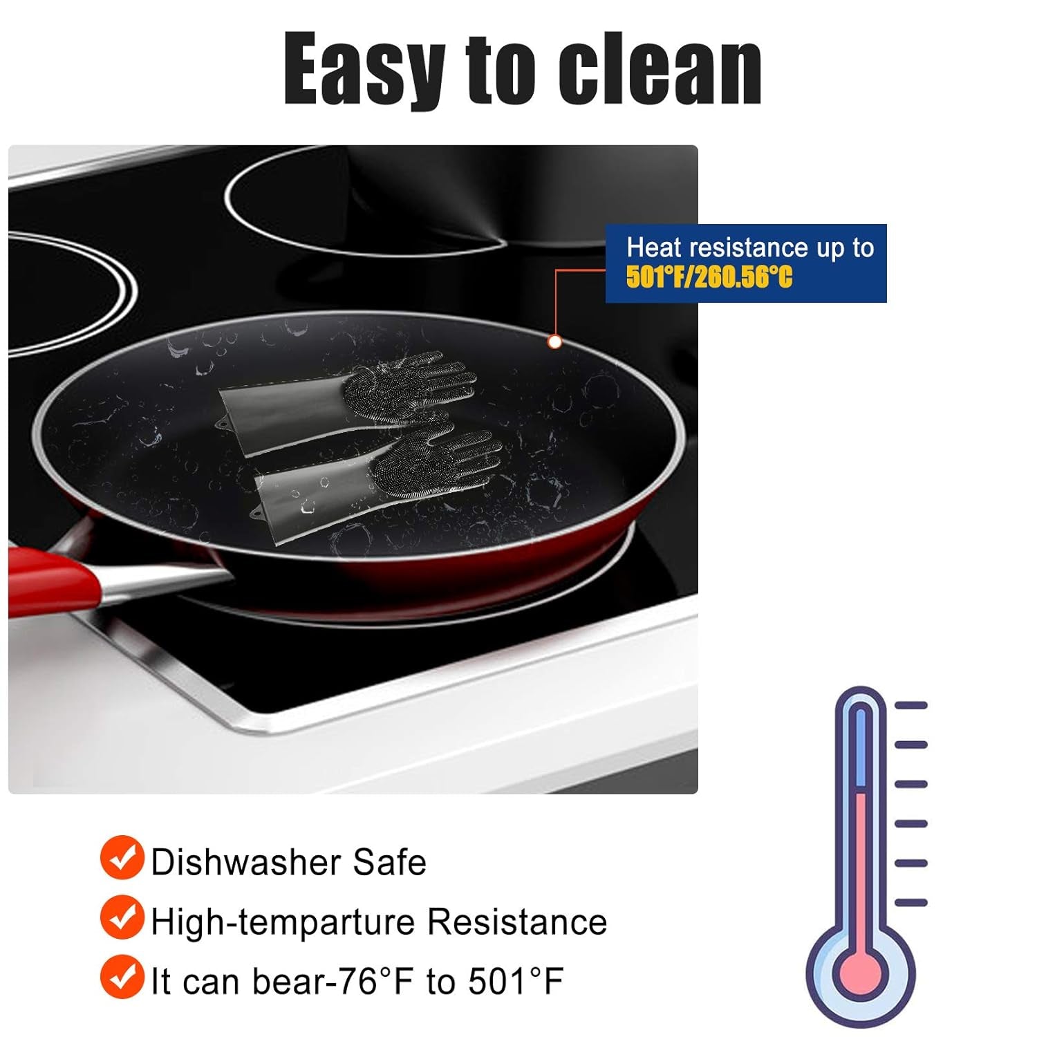 Pet Grooming Gloves for Dog and Cat, Dog Bathing Grooming Gloves with Gentle Silicone Tips, Pet Hair Remover Mitt Gloves for Long Short Hair Pets Grooming and Massaging