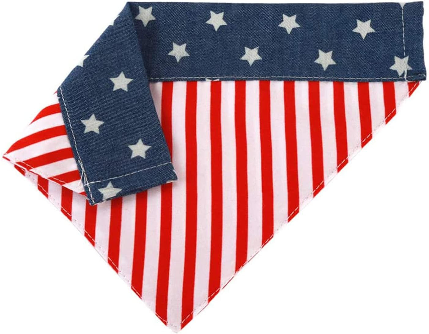 USA Flag Dog Bandana with Buckle,American Flags Dog Bandana Pet Scarfs,4Th of July Independence Day Pet Decorations (Large)