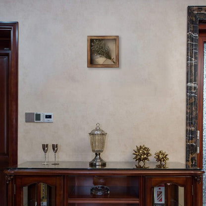 Shadow Box Frame 8X8 Shadow Boxes Display Case with Linen Back Memorabilia Awards Medals Bouquet Photos Picture Badge Wedding Memory Box for Keepsakes Carbonized Small Pin Board