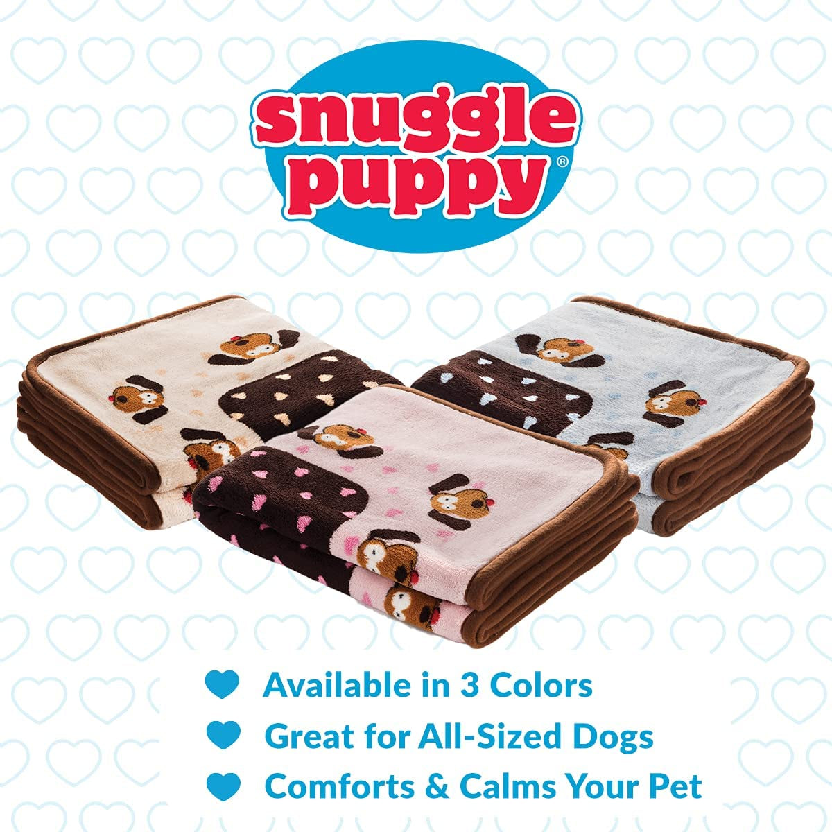 Snuggle Puppy Blanket for Pets - Extra Soft and Long Lasting - Brown Pattern