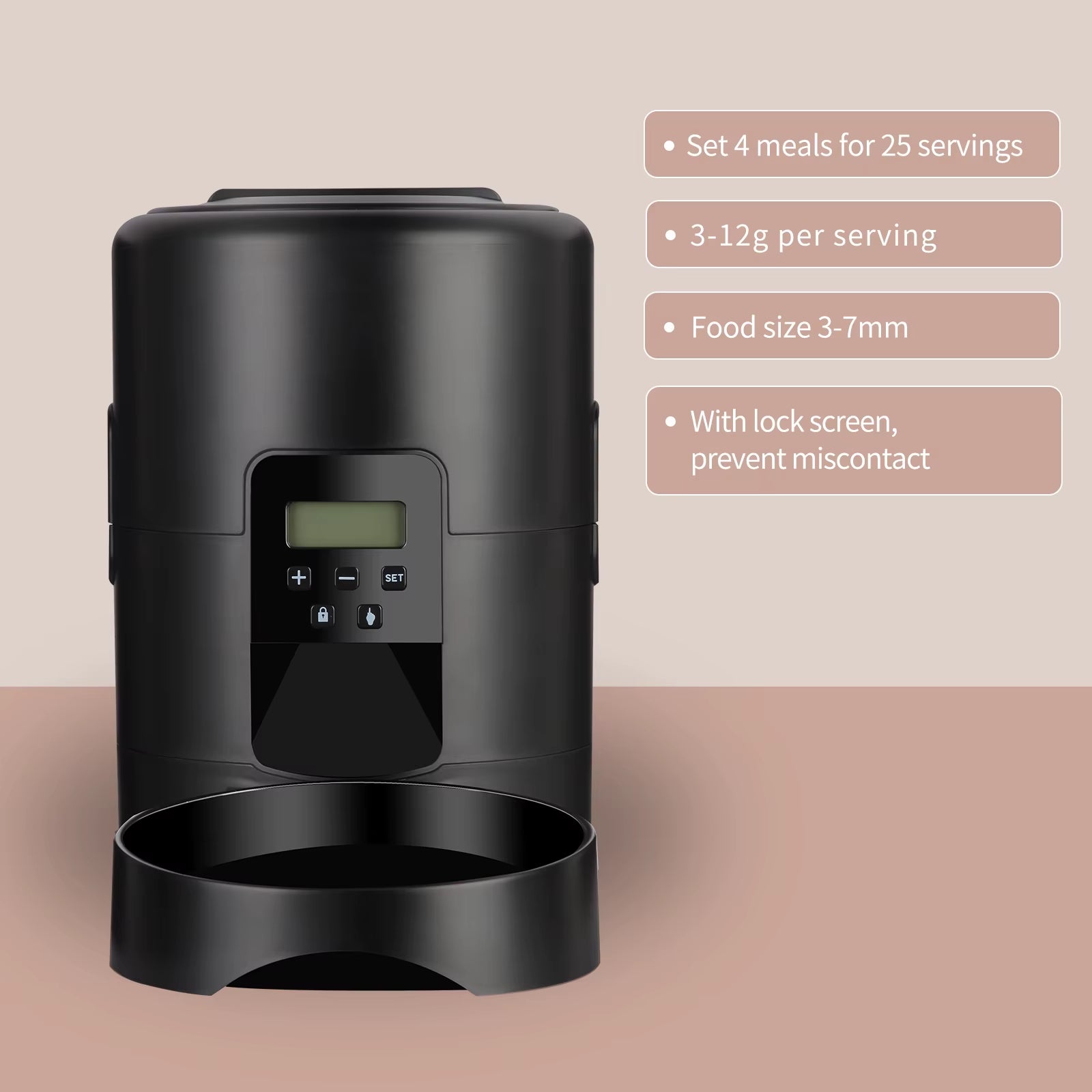 2L Tuya APP Automatic Pet Feeder Button Version Auto Cat Food Dispenser Smart Control Pet Feeder for Cats Dog Dry Food Bowl