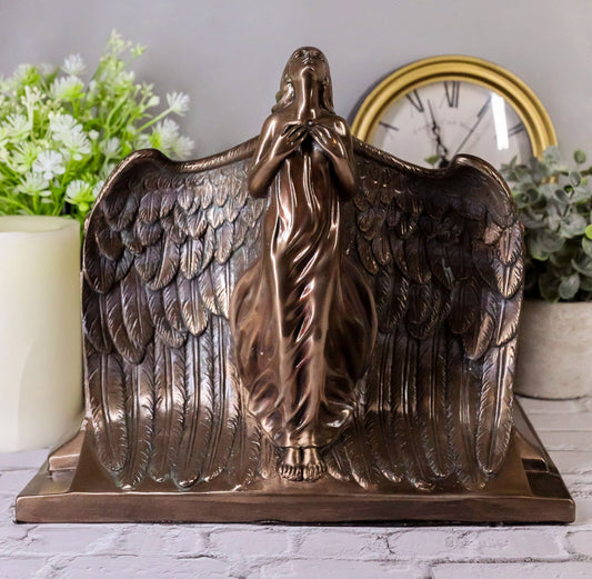 Heaven Bound Rising Angel Funeral Cremation Urn Resin Statue Memorial Angels 9"H