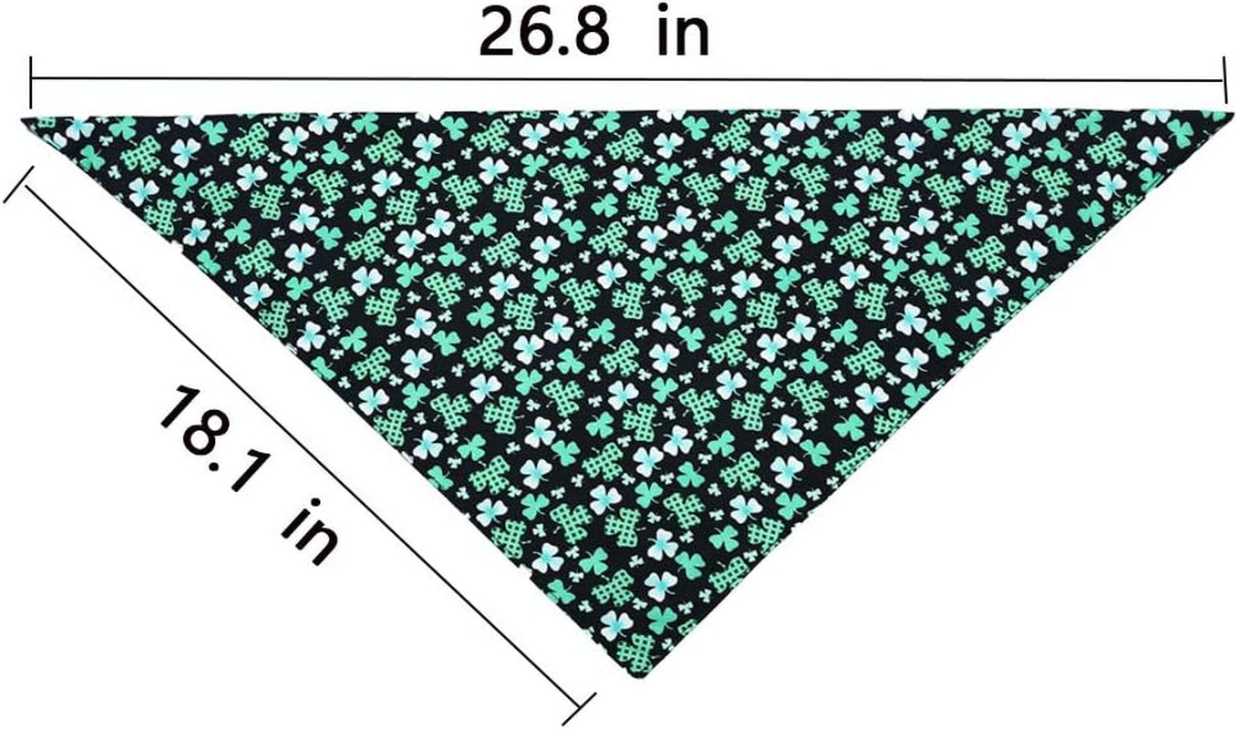 Hamrank 3 Packs Irish Festival Triangle Dog Scarf, St. Patrick’S Day Reversible Cat and Dog Bandana, Suitable for Large, Medium and Small Dogs, Color4