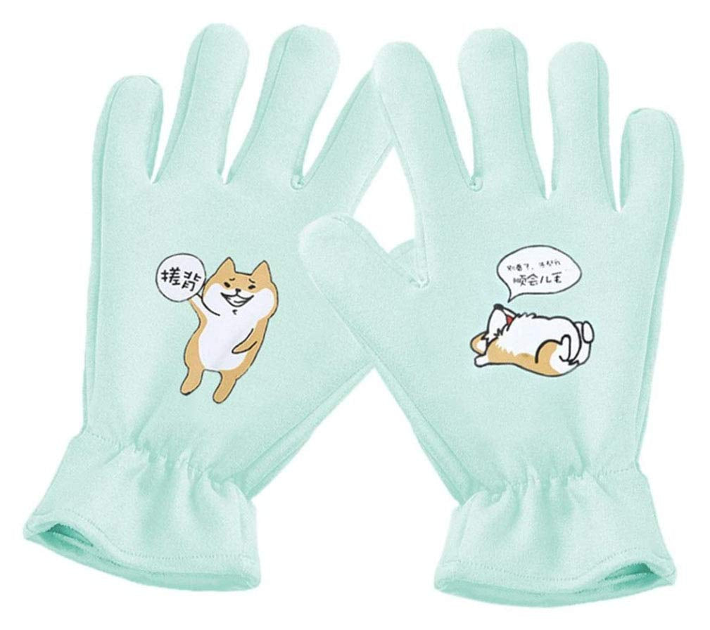 Pet Grooming Glove,Efficient Pet Hair Remover Mitt,Gentle Dusting Brush Gloves,Size Fit All Works for Dogs, Horses,Cats and Other Animals (1-Pair) (Sky Blue)
