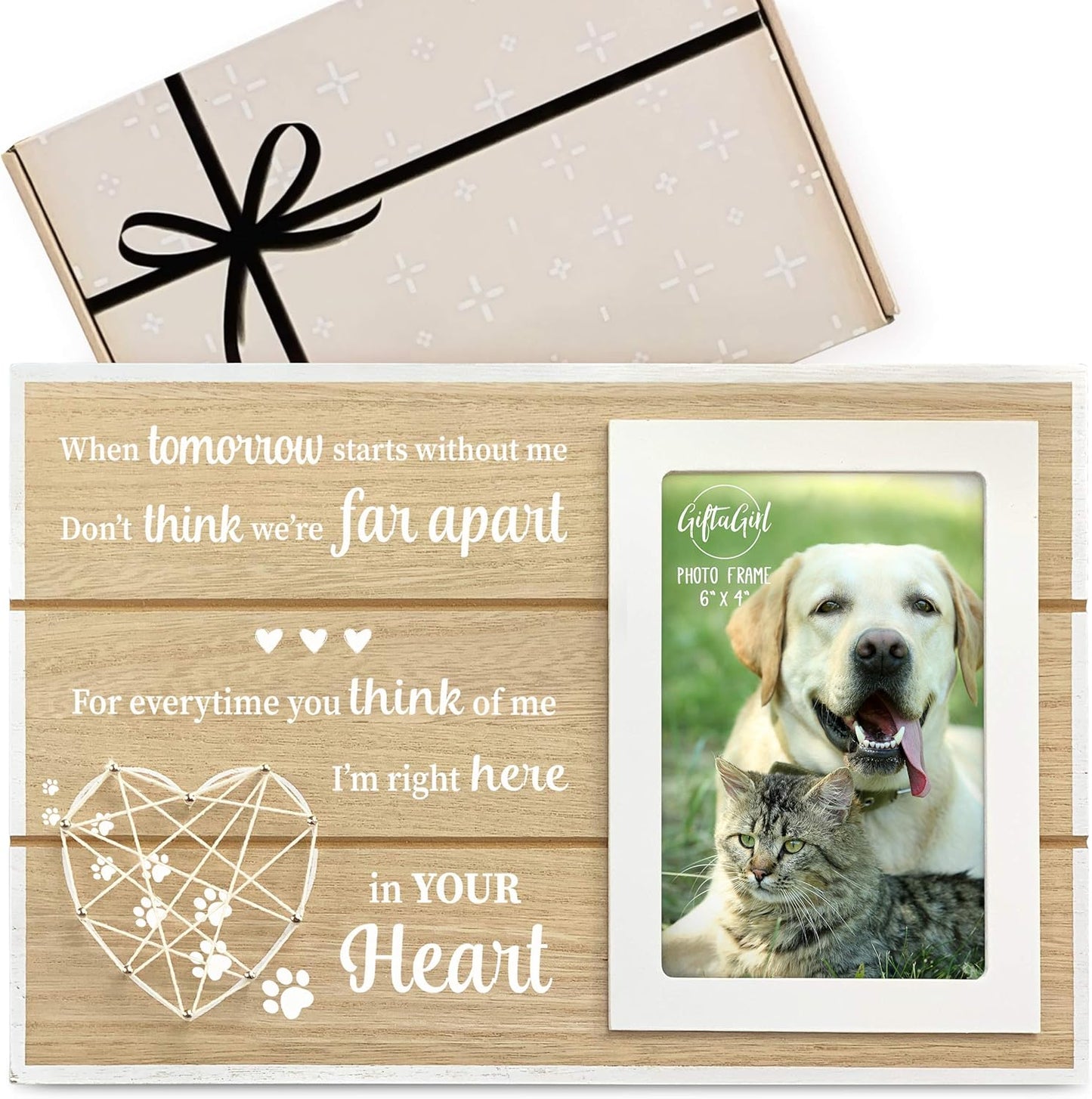 Popular Dog Memorial Gifts - Beautiful Pet Memorial Gifts or Pet Loss Gifts. Our Classy Cat or Dog Memorial Picture Frame Will Show Someone You Care. Loss of Dog Gifts or Cat Memorial Gifts