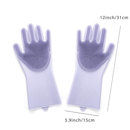 Guinea Pig Washing Gloves Bathing Grooming Shampoo Brush Silicone Rabbit Hair Removal High Density Teeth Dog Cat Small Pet Massaging Glove