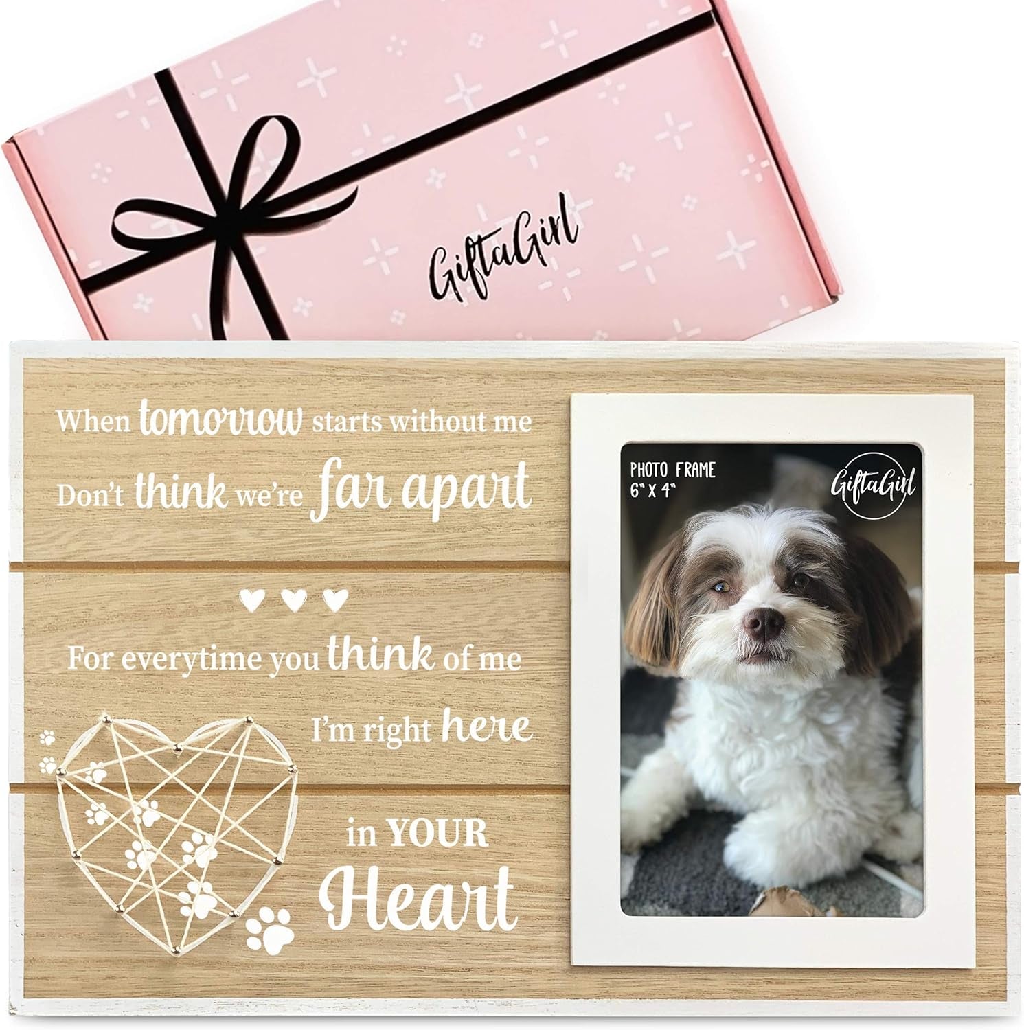 Popular Dog Memorial Gifts - Beautiful Pet Memorial Gifts or Pet Loss Gifts. Our Classy Cat or Dog Memorial Picture Frame Will Show Someone You Care. Loss of Dog Gifts or Cat Memorial Gifts
