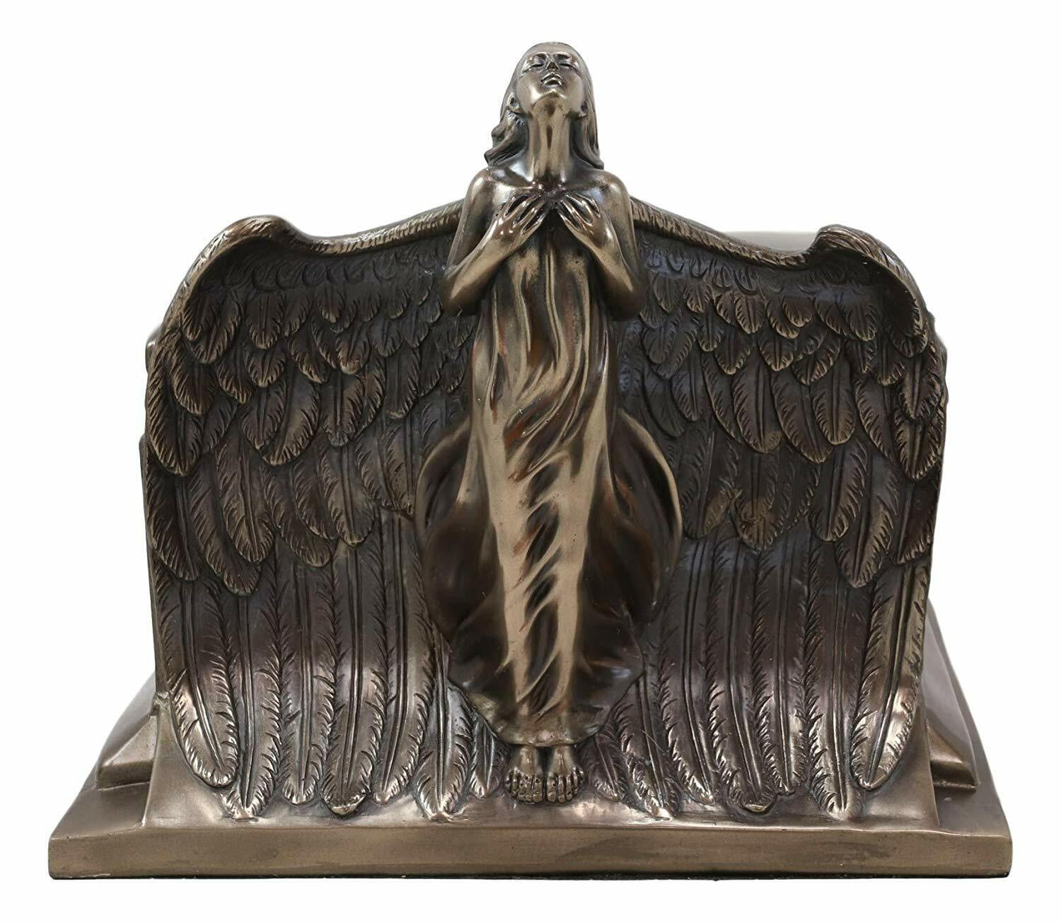 Heaven Bound Rising Angel Funeral Cremation Urn Resin Statue Memorial Angels 9"H