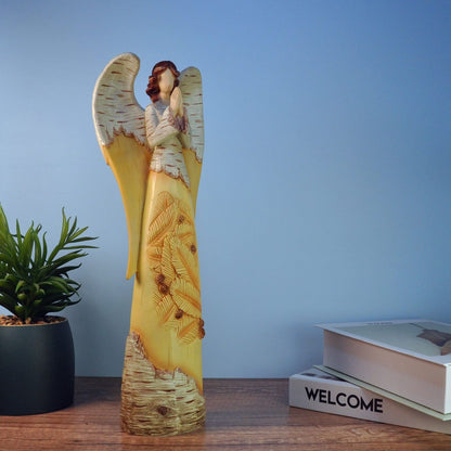 Qmaggice 14Inch Angel Figurines, Angel Statues for Home Decor, Exquisitely Ca...