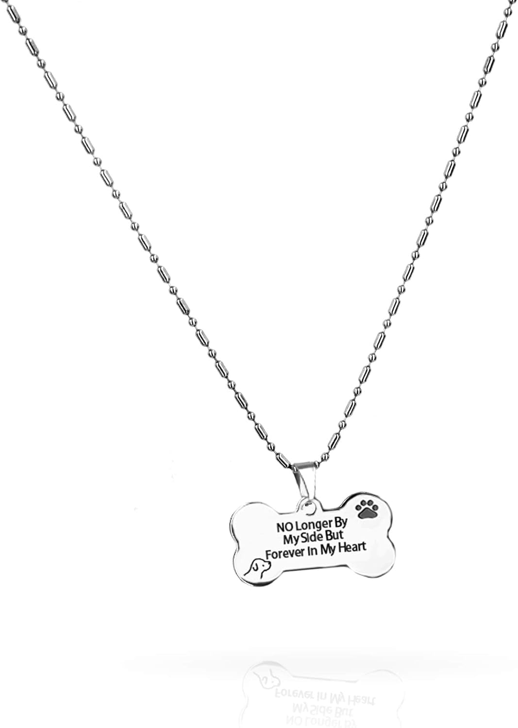 Pet Memorial Picture Frame - Solid Wood Dog Picture Frame and Dog Memorial Gifts - Pet Loss Gifts Dog Rememberance Frame Dog Frame Keepsake with Tomorrow Start without Me Poem (Black)