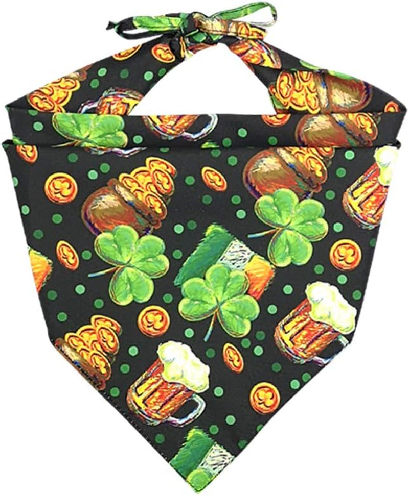 3 Pack St. Patrick'S Day Dog Bandana Triangle Bib Scarf Accessories