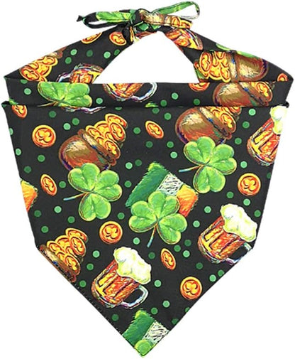 3 Pack St. Patrick'S Day Dog Bandana Triangle Bib Scarf Accessories