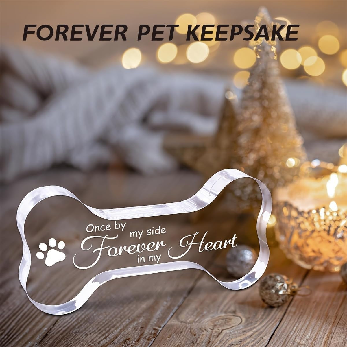 Pet Memorial Ornament Remembrance Gifts: Loss of Dog Cat Sympathy Gift Crystal B