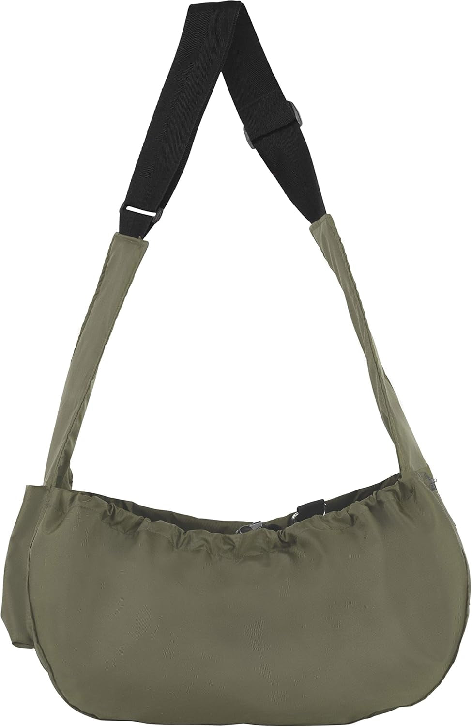 Dog Sling Carrier Tiny XXS Extra Extra Small Dogs, Puppy Toy Teacup Wearable Adjustable Pet Cross Body Shoulder Bag Waterproof Nylon Travel  (8702) (8-12 Lbs, Olive)