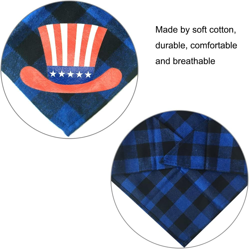 2Pcs Halloween Dog Bandanas, Pet Kerchief Scarf Plaid Dog Triangle Bibs Washable Cat Scarf Ghost Skull Dog Bandana for Halloween Party Pet Costume