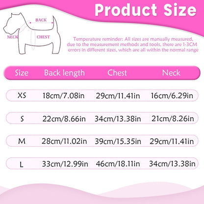 2 Pieces Small Dog Sweaters Chihuahua Fleece Clothes XXS~S Winter Warm Puppy Sweaters Boys Girls Tiny Dog Outfits for Teacup Yorkie Puppies Extra Small Breed Costume (X-Small, Red)