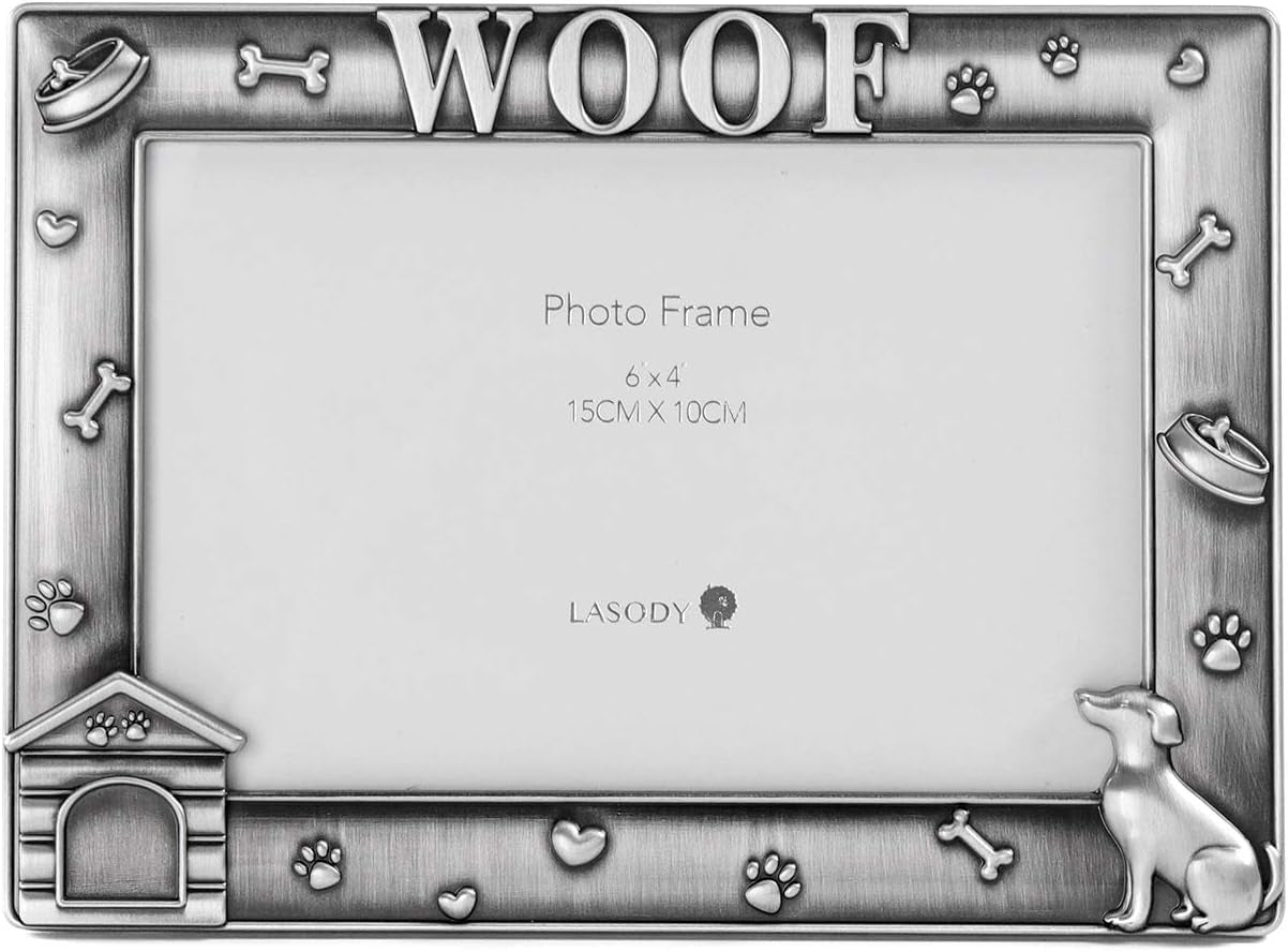 Metal Dog Photo Tabletop Frame - Dog Picture Frame Gift