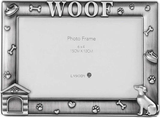Metal Dog Photo Tabletop Frame - Dog Picture Frame Gift